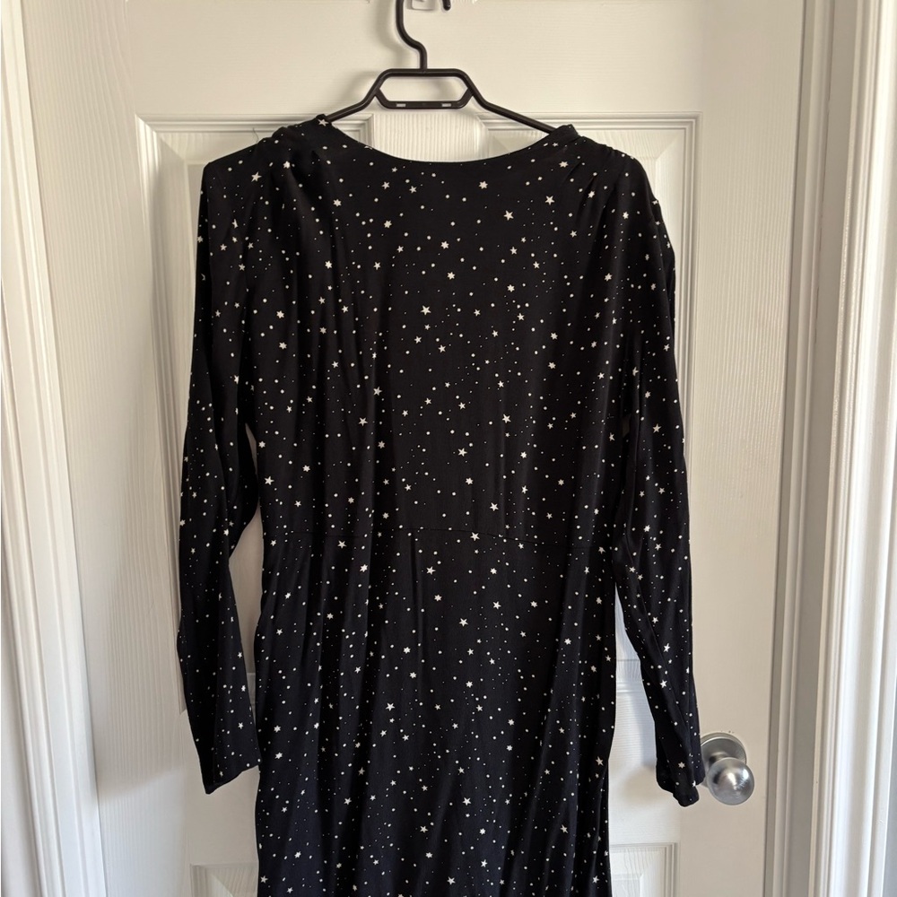 H&M Black Dress with Star Pattern perfect for Halloween!!!